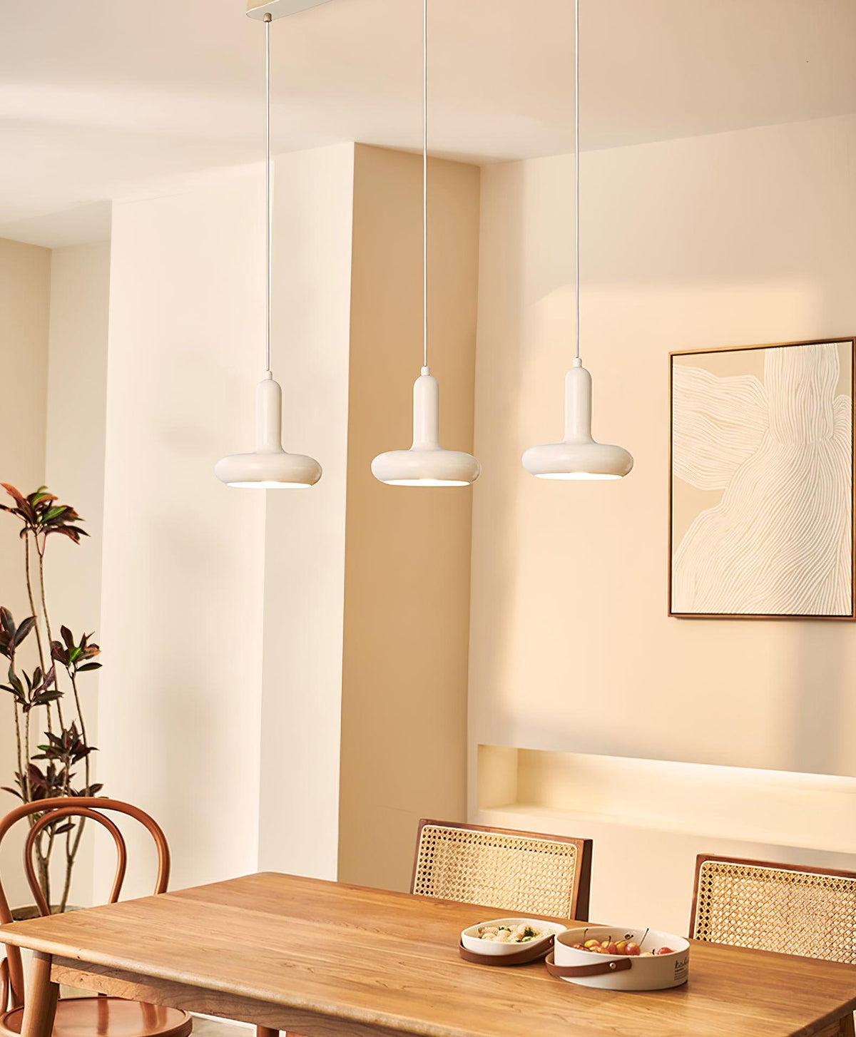 Lunaren Cozy Classic Pendelleuchte in Creme