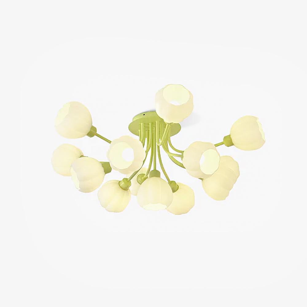 Zenorarae Elegance Matcha-Glas-Deckenleuchte