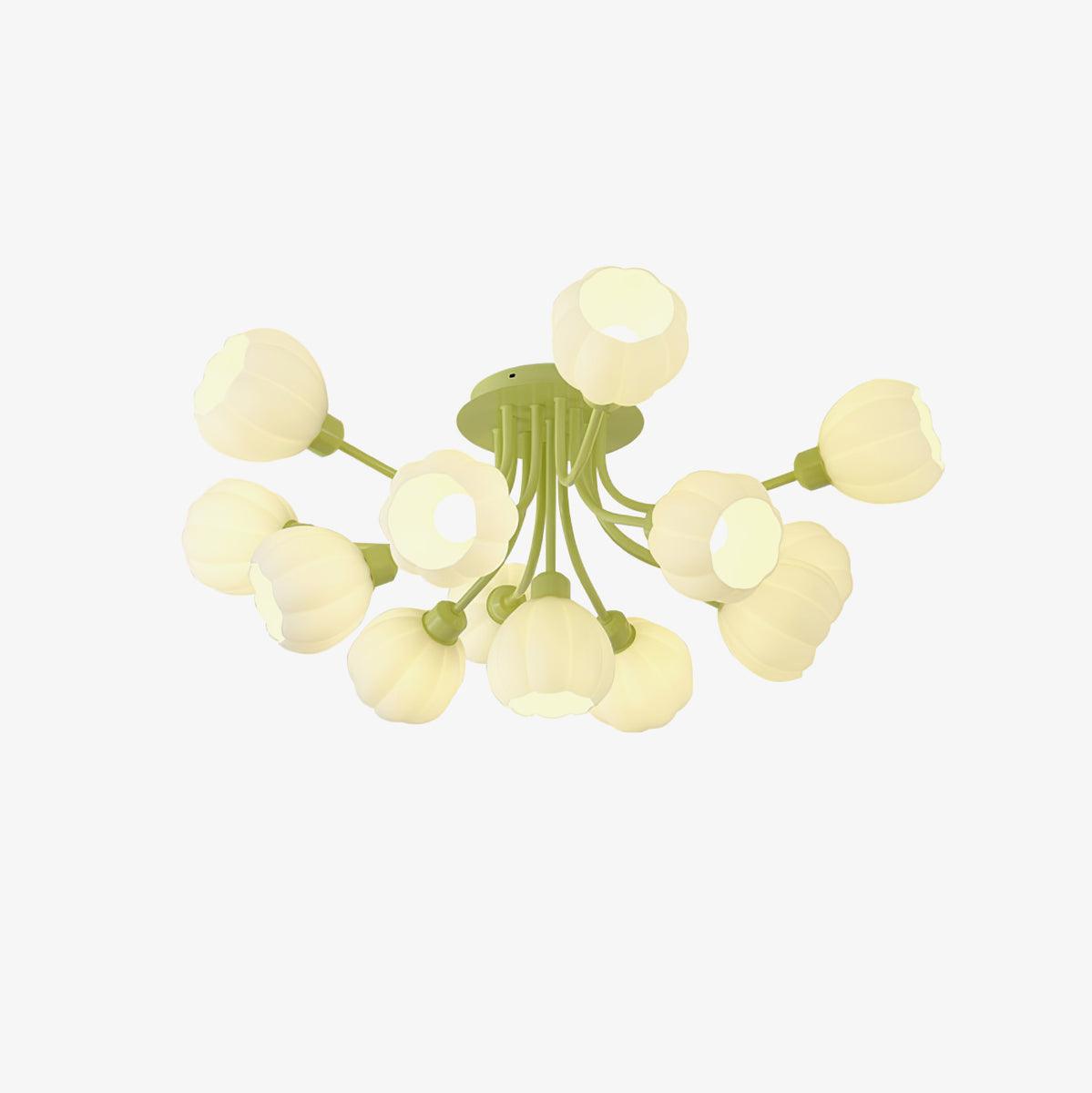 Zenorarae Elegance Matcha-Glas-Deckenleuchte