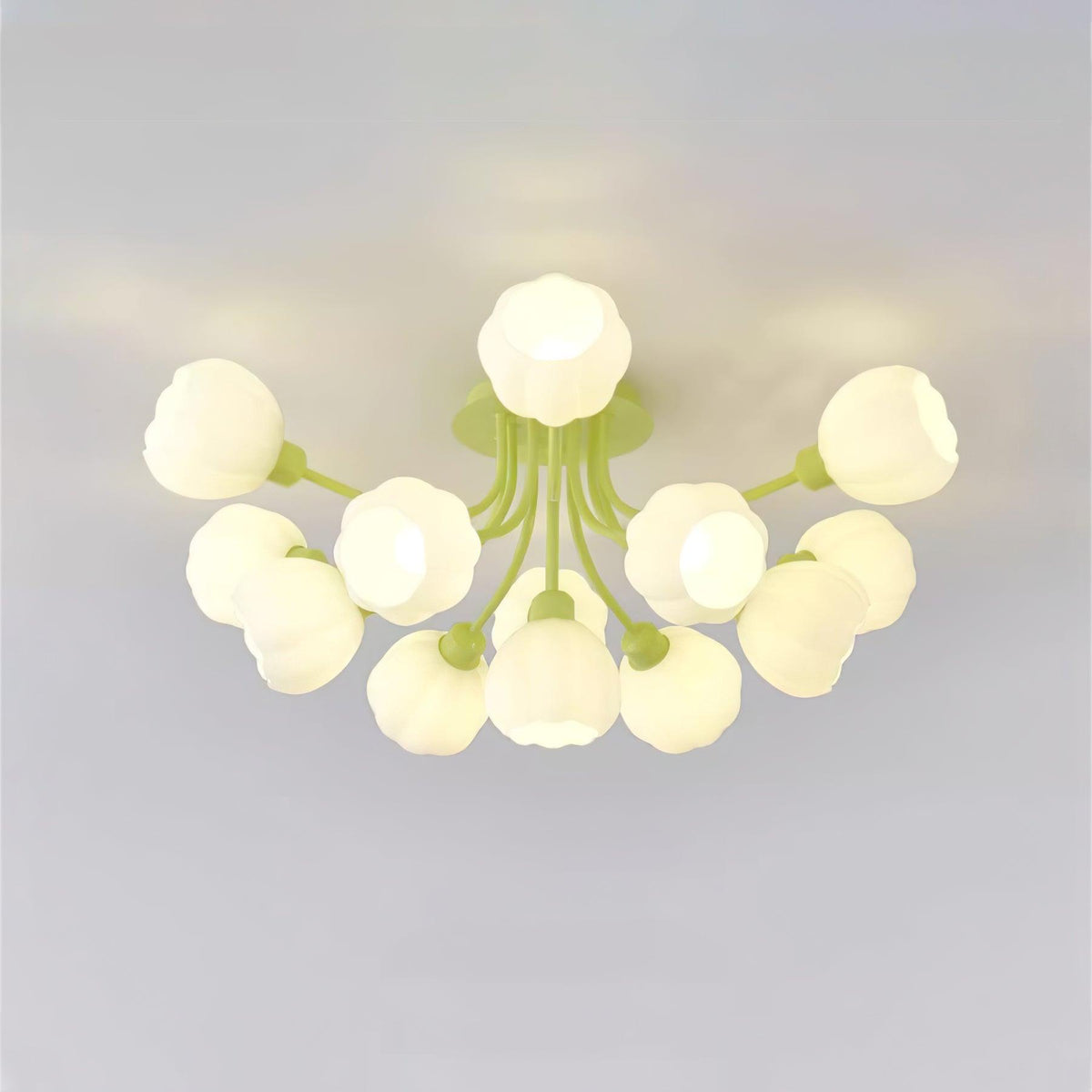 Zenorarae Elegance Matcha-Glas-Deckenleuchte