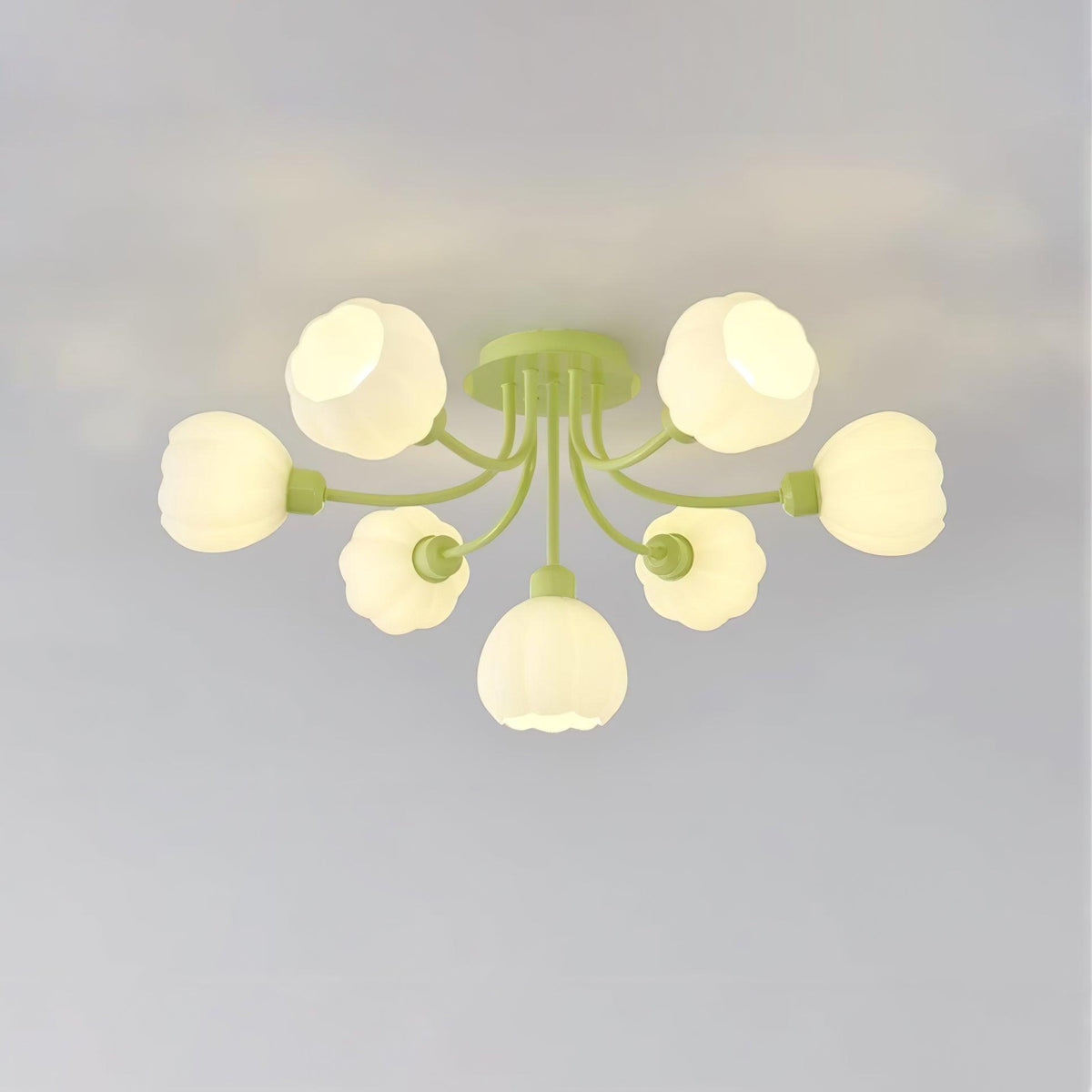 Zenorarae Elegance Matcha-Glas-Deckenleuchte