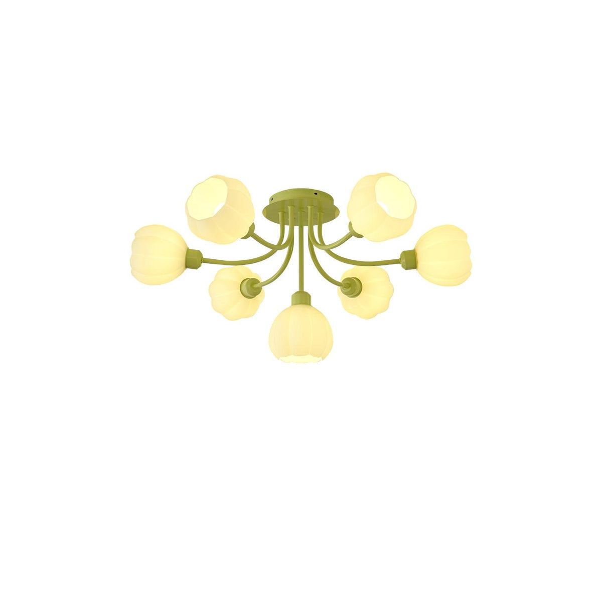 Zenorarae Elegance Matcha-Glas-Deckenleuchte
