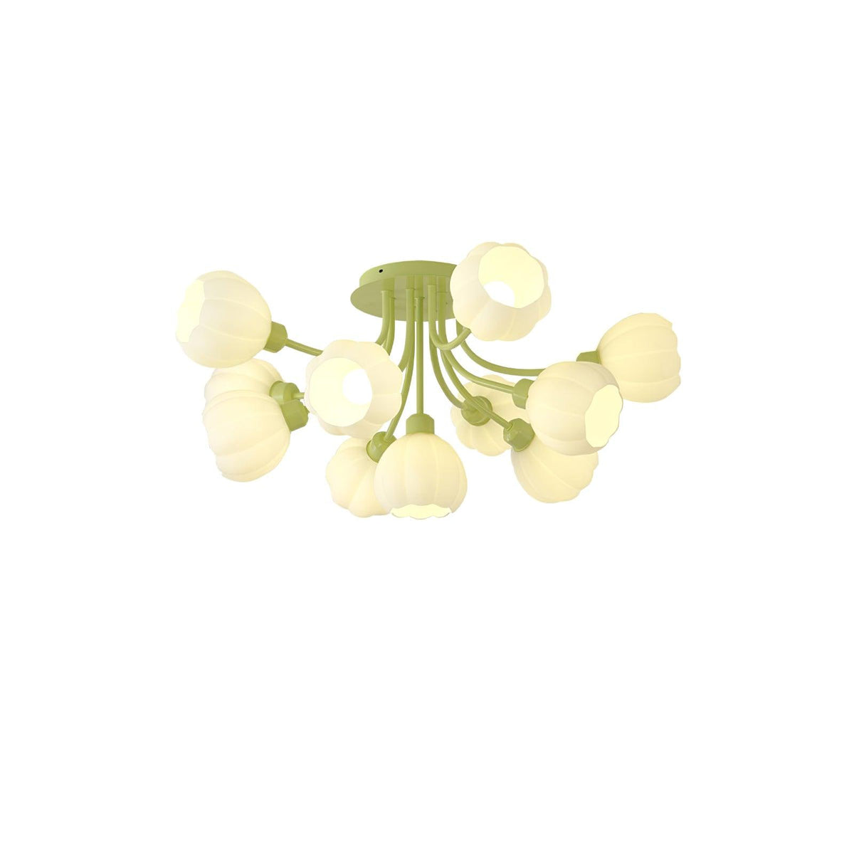 Zenorarae Elegance Matcha-Glas-Deckenleuchte