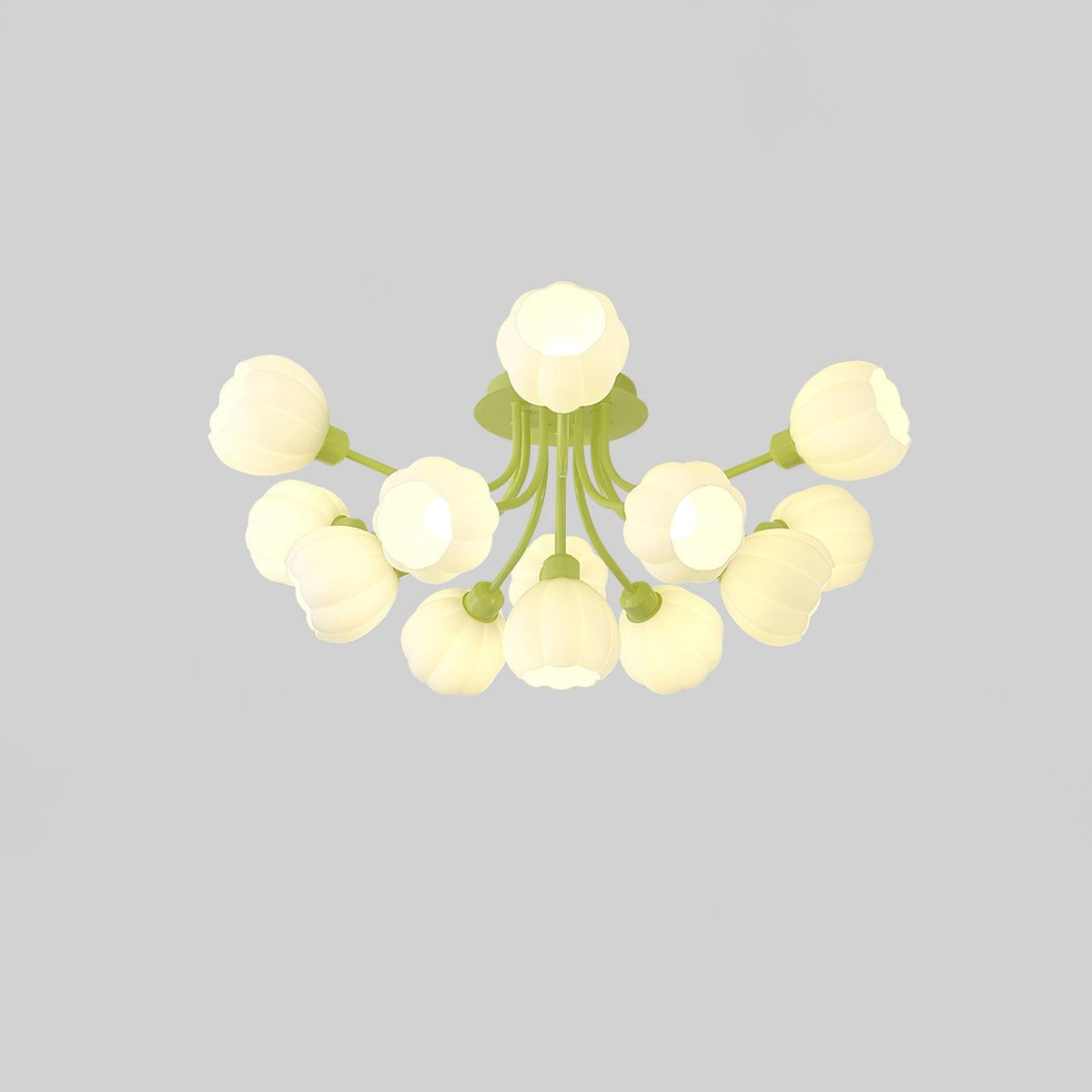 Zenorarae Elegance Matcha-Glas-Deckenleuchte