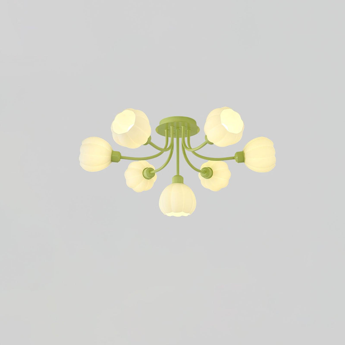 Zenorarae Elegance Matcha-Glas-Deckenleuchte