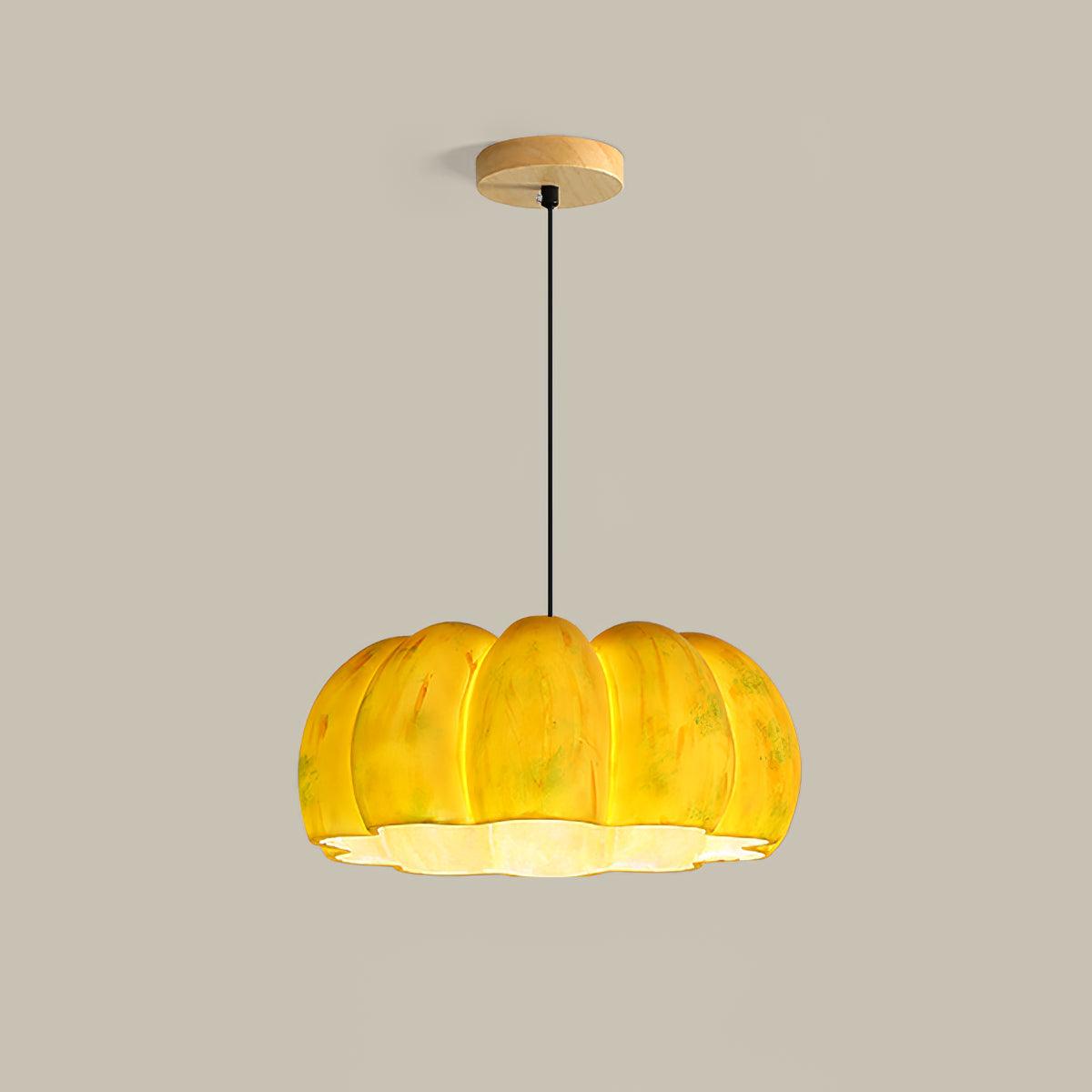 Hudson moderne Pendelleuchte in Gelb