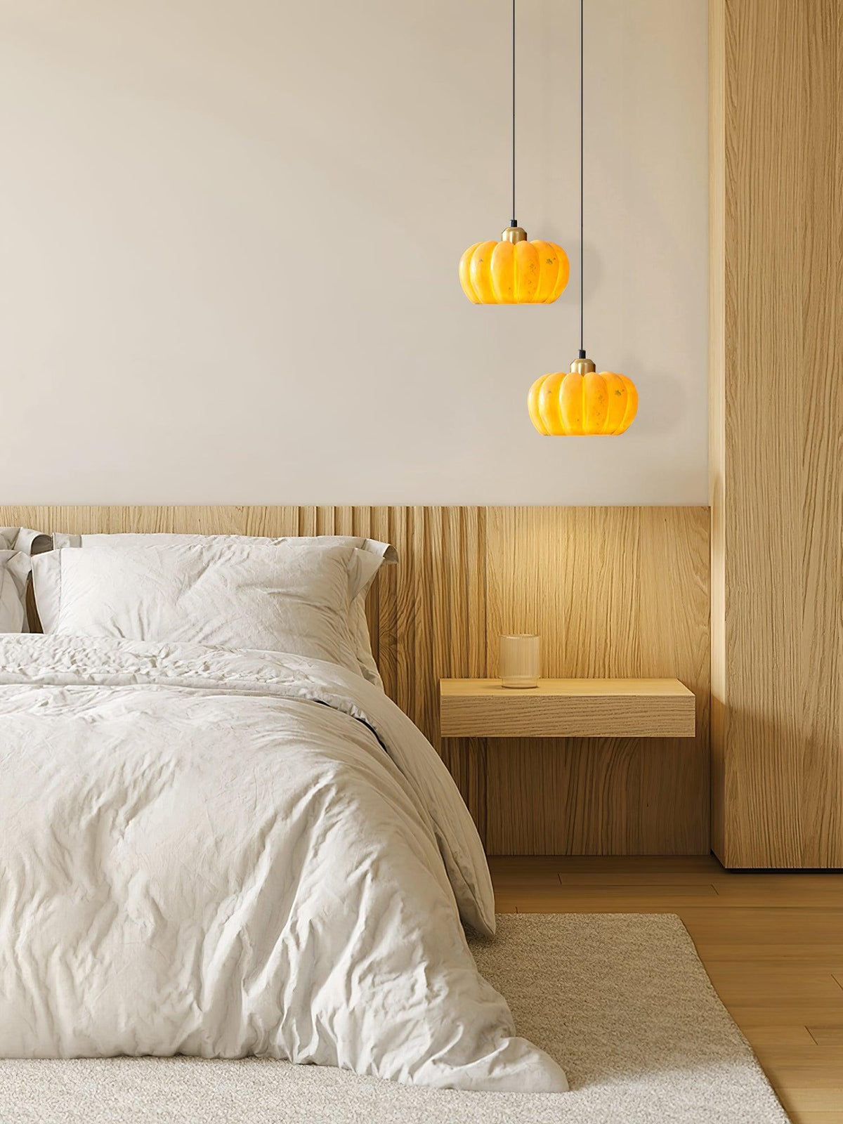 Hudson moderne Pendelleuchte in Gelb