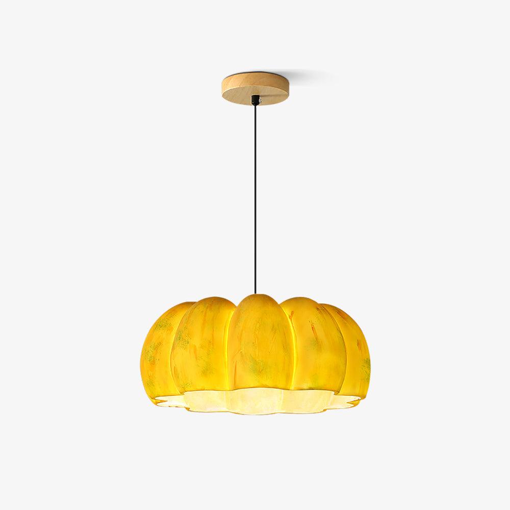 Hudson moderne Pendelleuchte in Gelb