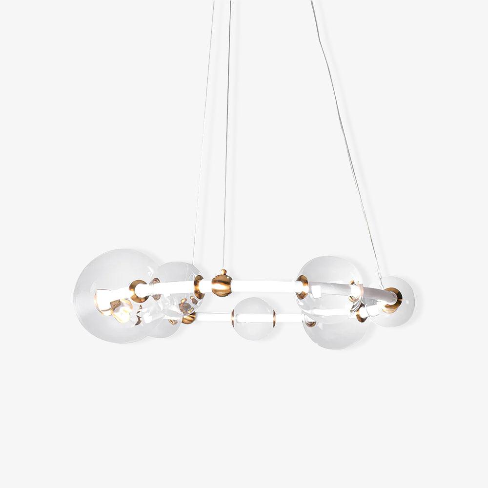 Cera Kronleuchter Bubble Klar Ring zeitgenössisch minimalistisch