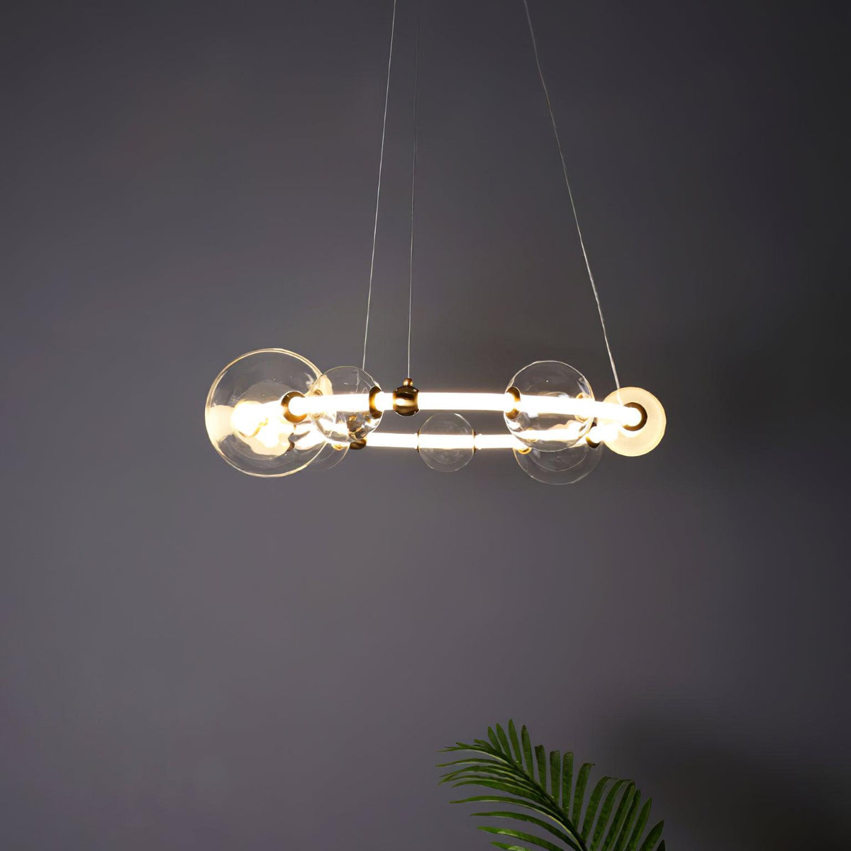 Cera Kronleuchter Bubble Klar Ring zeitgenössisch minimalistisch