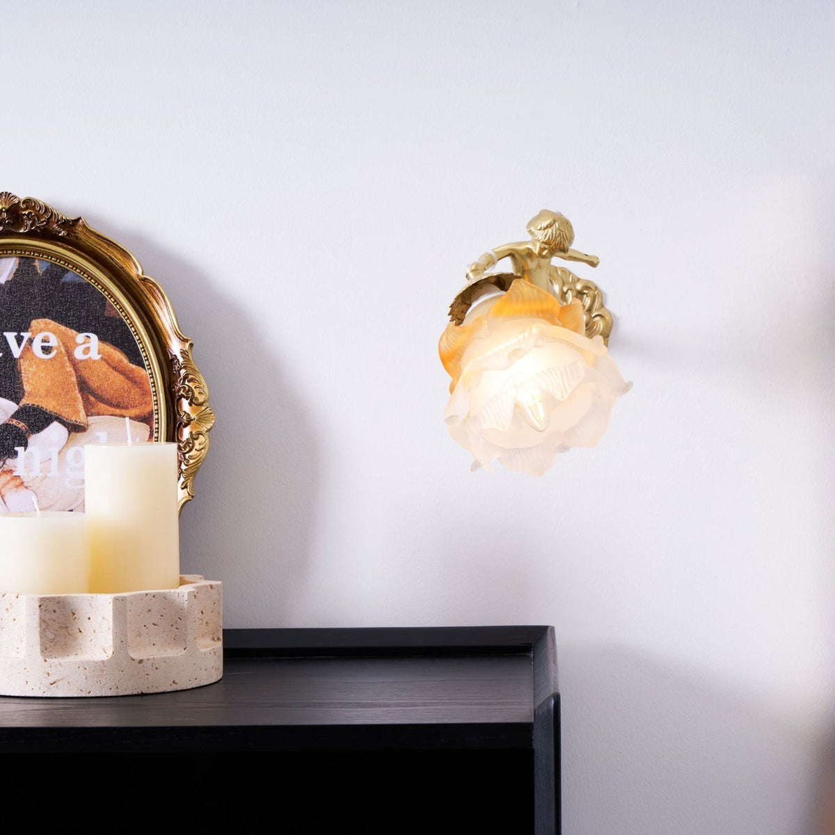 Bex Flying Angel-Glas-Wandleuchte