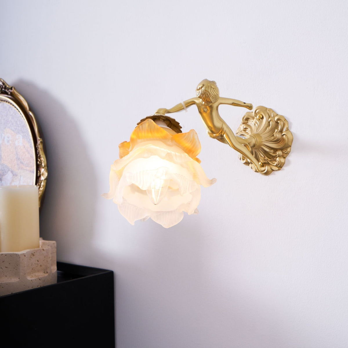 Bex Flying Angel-Glas-Wandleuchte