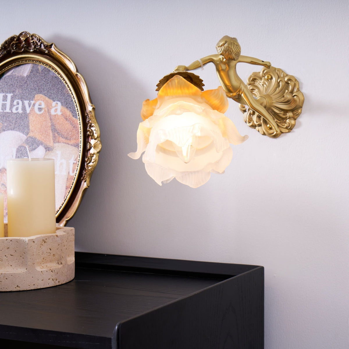 Bex Flying Angel-Glas-Wandleuchte