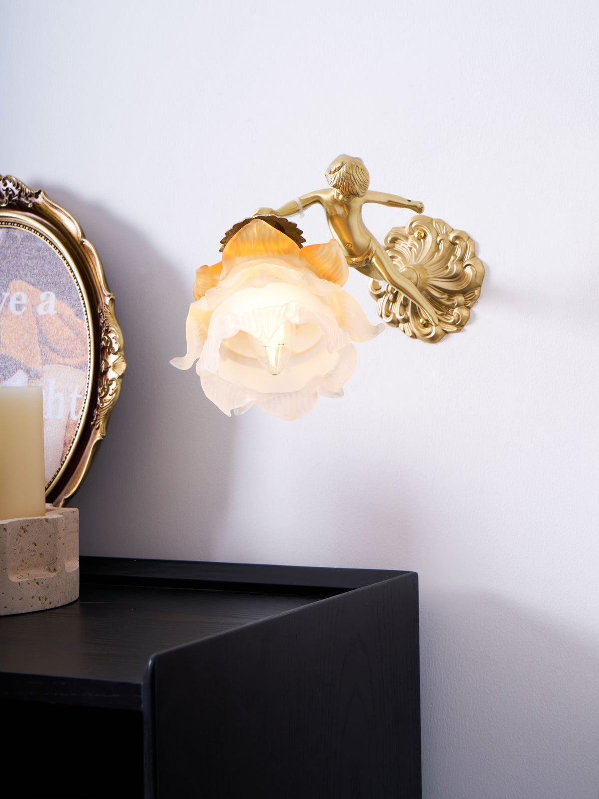 Bex Flying Angel-Glas-Wandleuchte