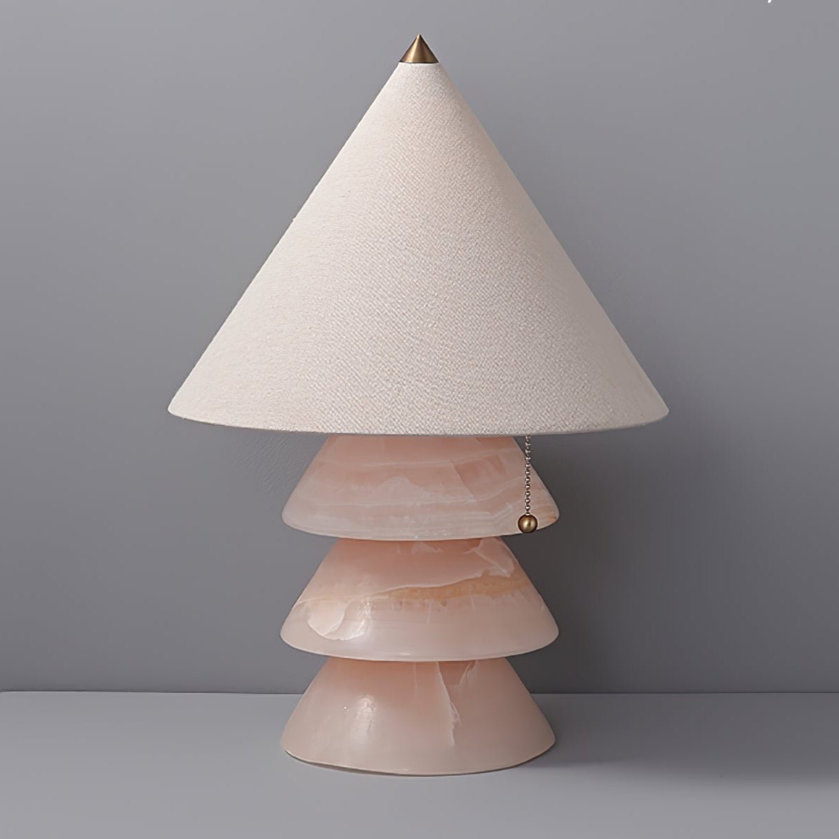 Pyramid Retro Marmor Tischleuchte