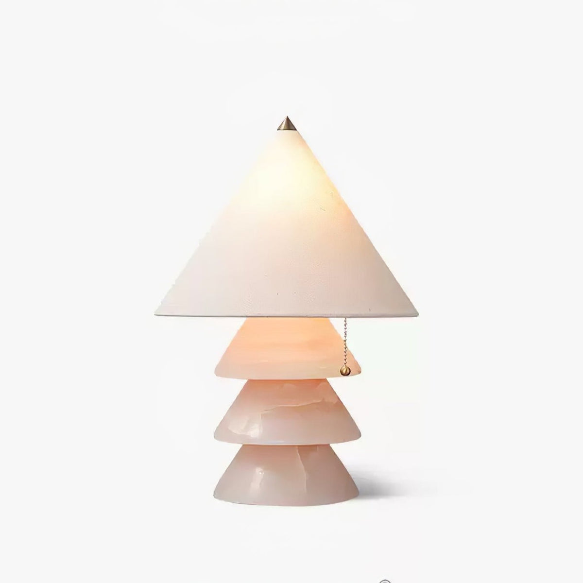 Pyramid Retro Marmor Tischleuchte