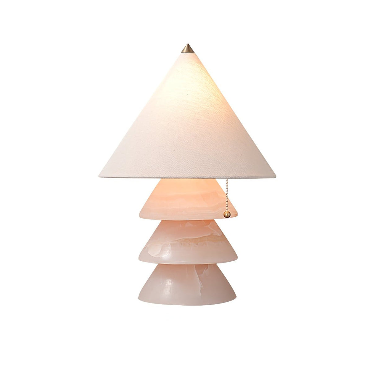 Pyramid Retro Marmor Tischleuchte