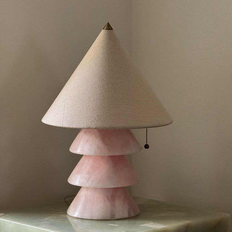 Pyramid Retro Marmor Tischleuchte
