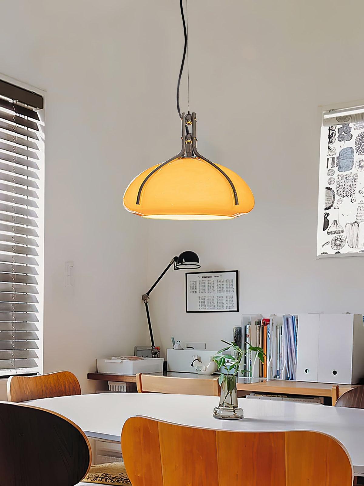 Ernorora Premium Nordische Kunstglas-Pendelleuchte