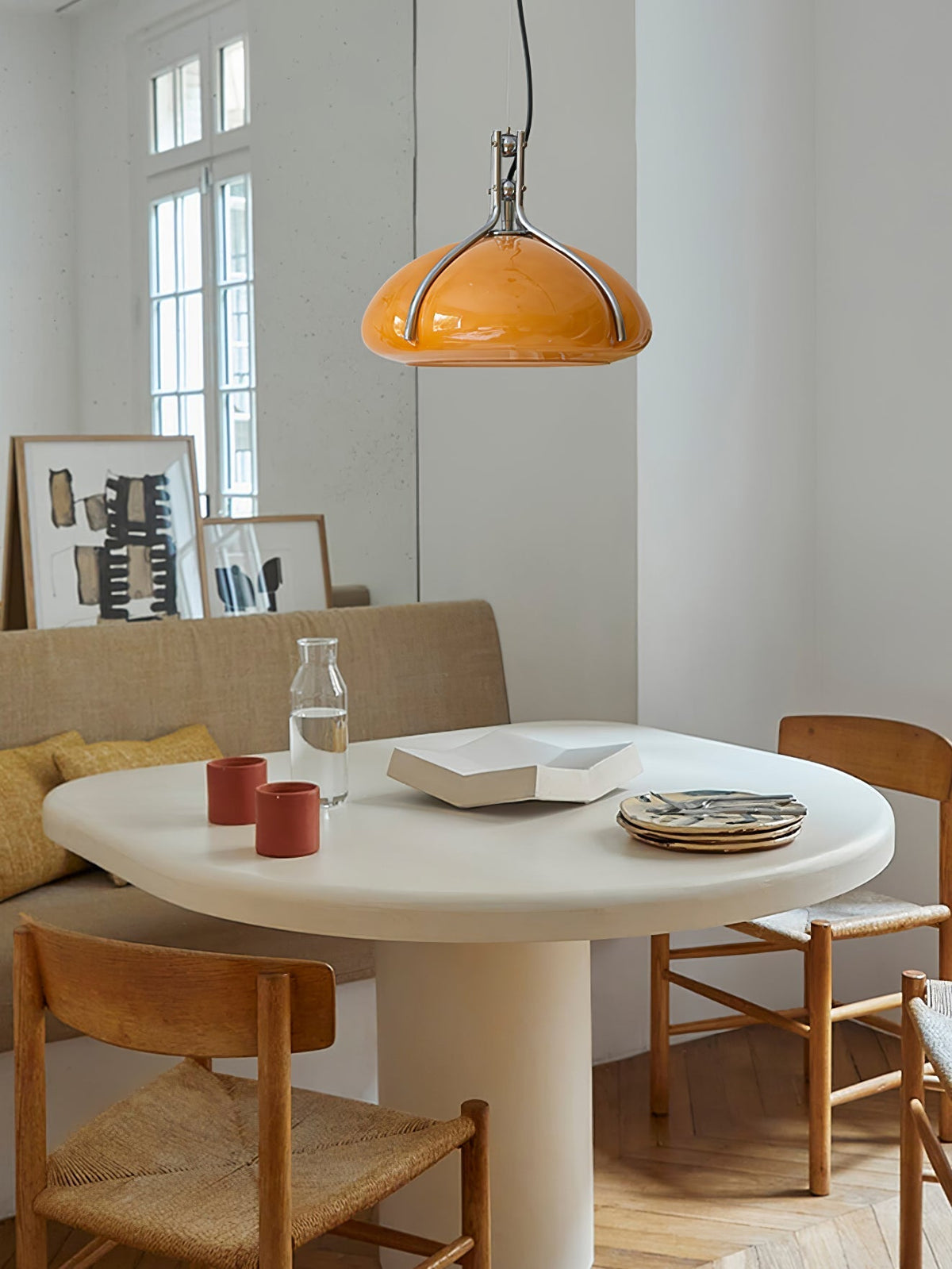Ernorora Premium Nordische Kunstglas-Pendelleuchte