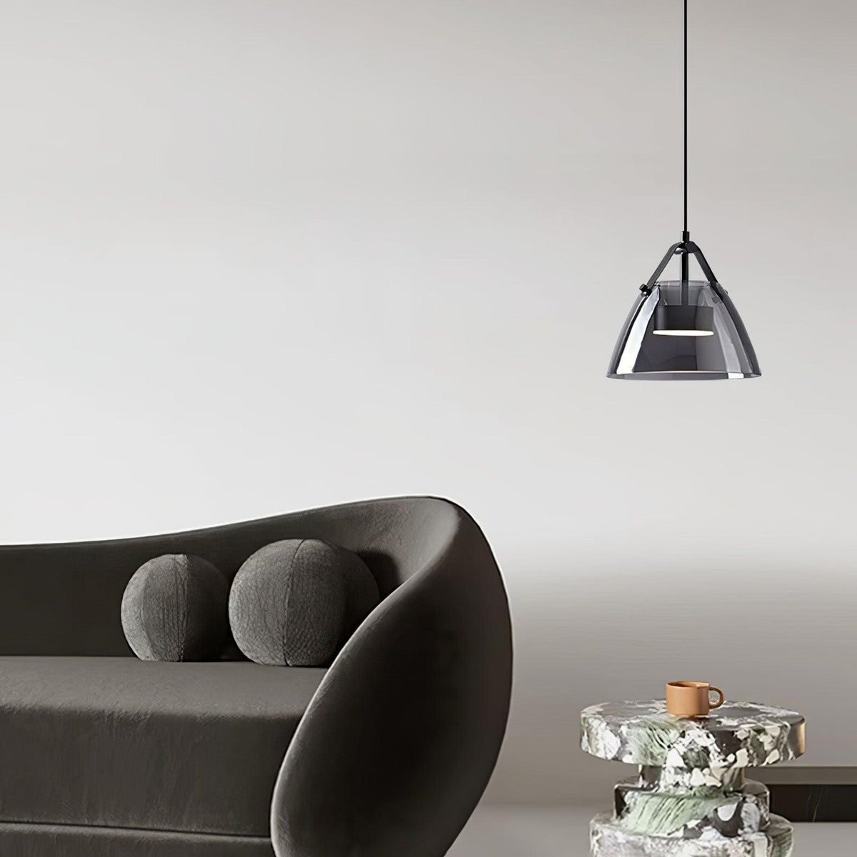 Droplet elegante Pendelleuchte aus Glas