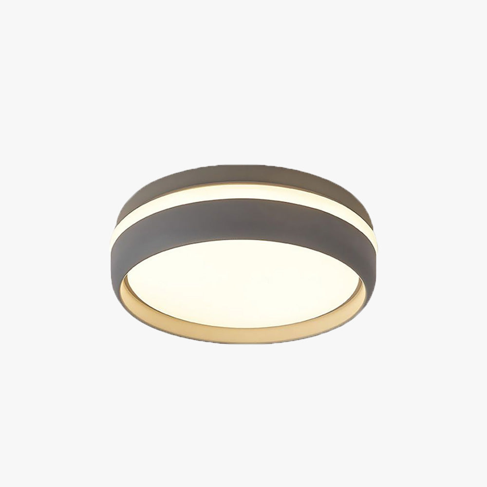 Arisha  Deckenleuchte Schwarz/Weiß Schlaf/Wohnzimmer Flur  Minimalistische Rund LED