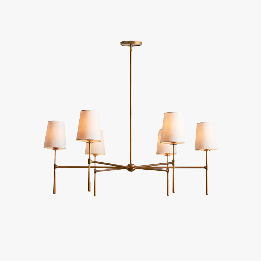 Valea 4/6-flammiger Kronleuchter im Mid-Century-Stil