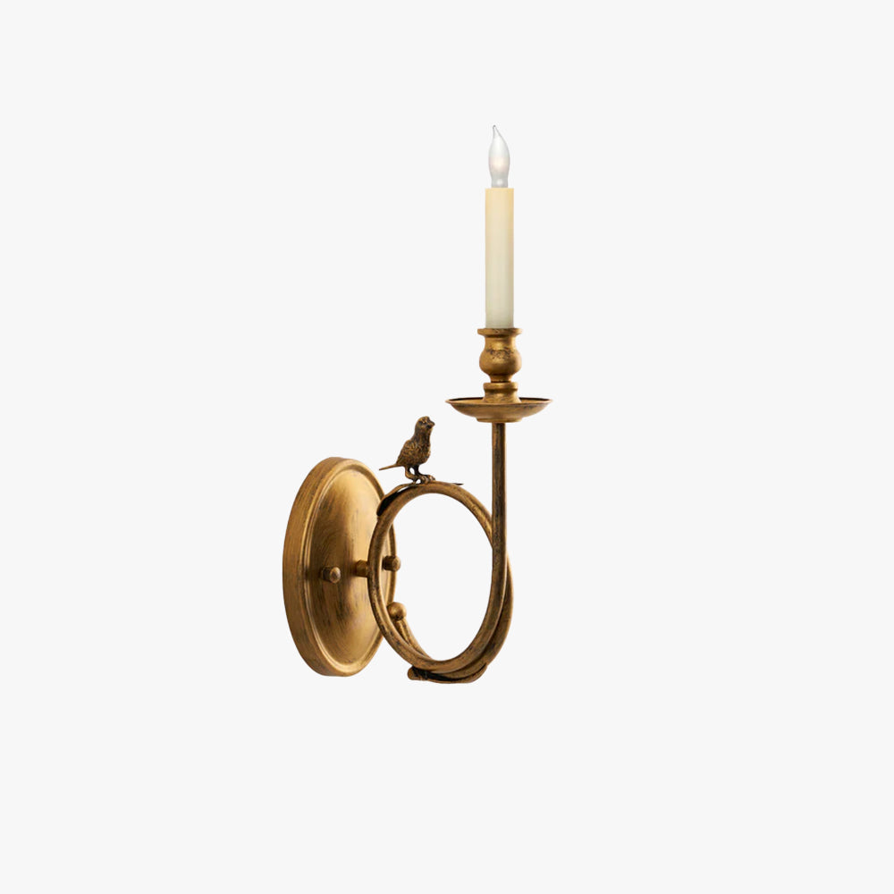 Amelo Vintage Vogel-Wandleuchte für den Innenbereich
