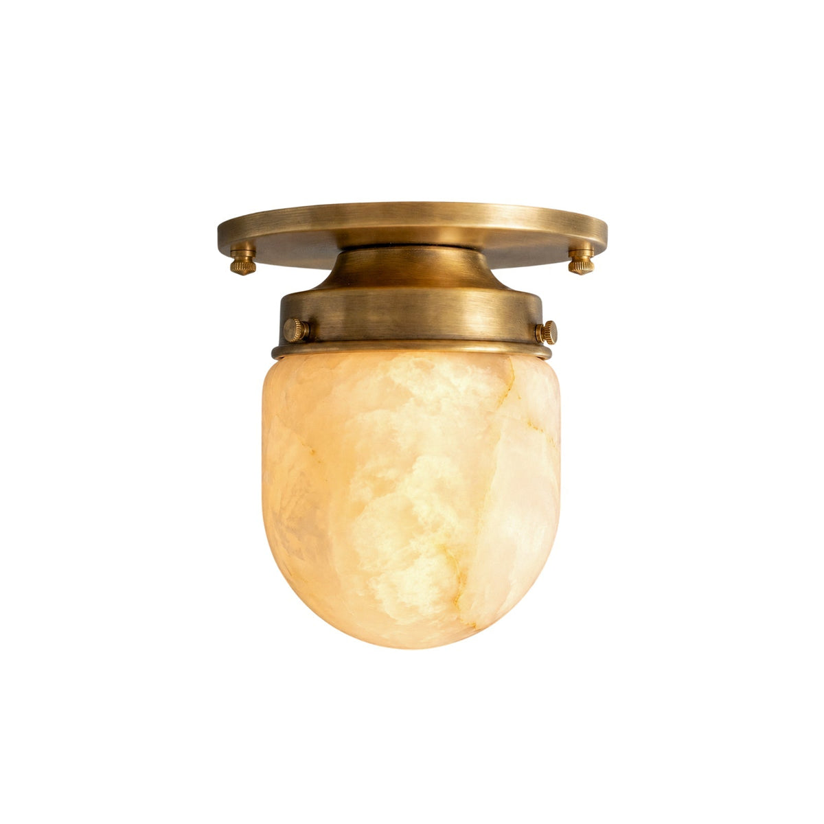 Bullet-shaped Alabaster flache Deckenleuchte