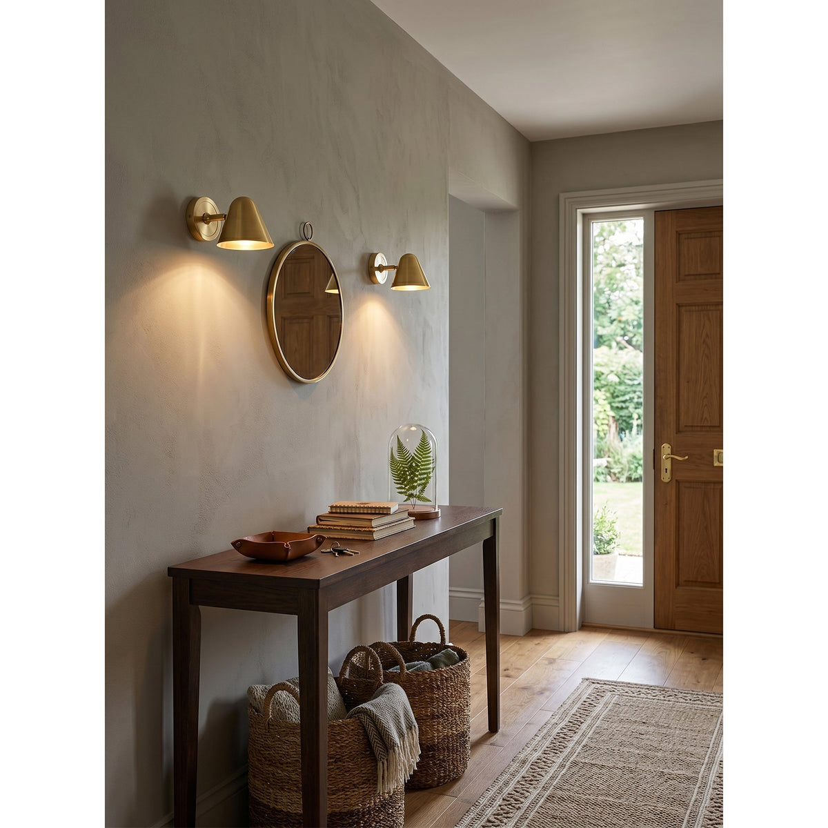 Orelelaria Wandleuchte in Antik-Bronze