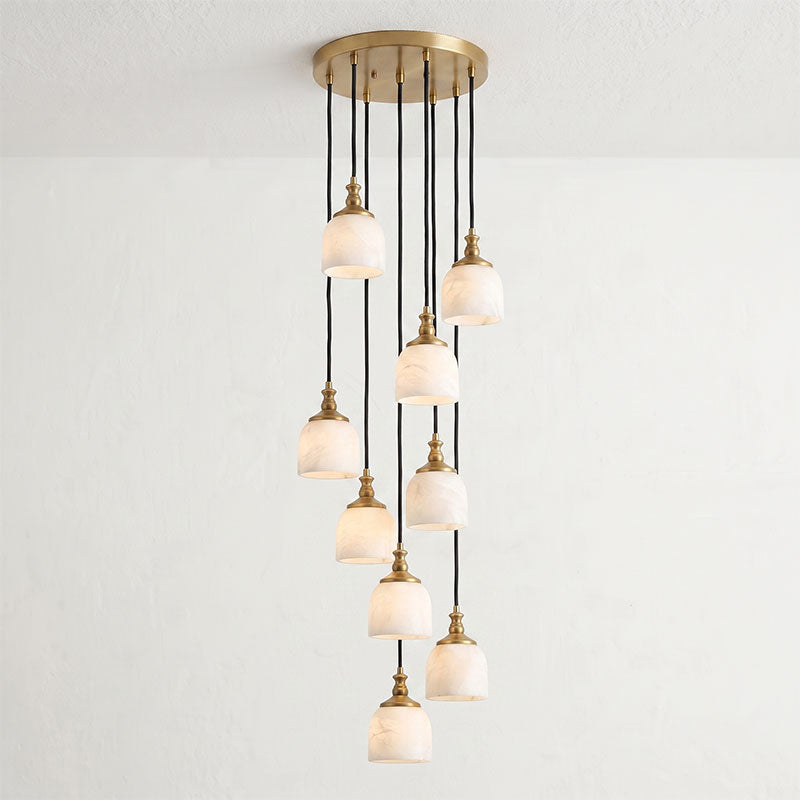 Stonewick Alabaster-Kronleuchter