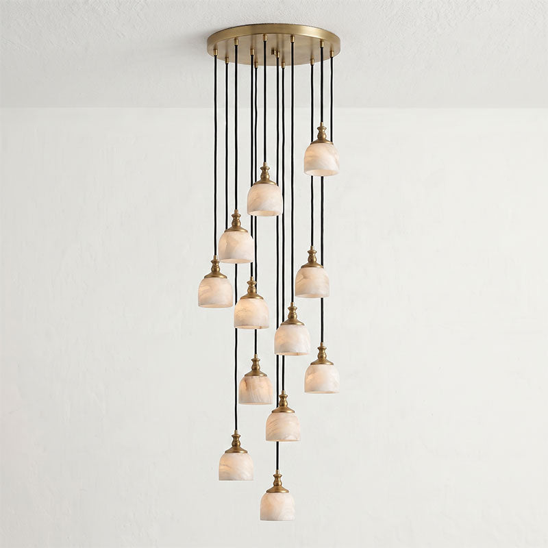 Stonewick Alabaster-Kronleuchter