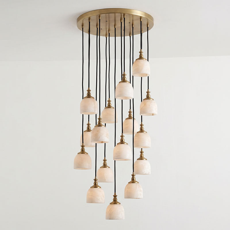 Stonewick Alabaster-Kronleuchter