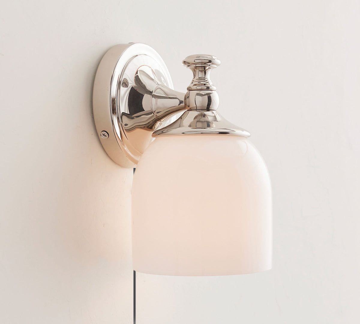 Celiaya Chart-Glas-Wandleuchte mit Stecker