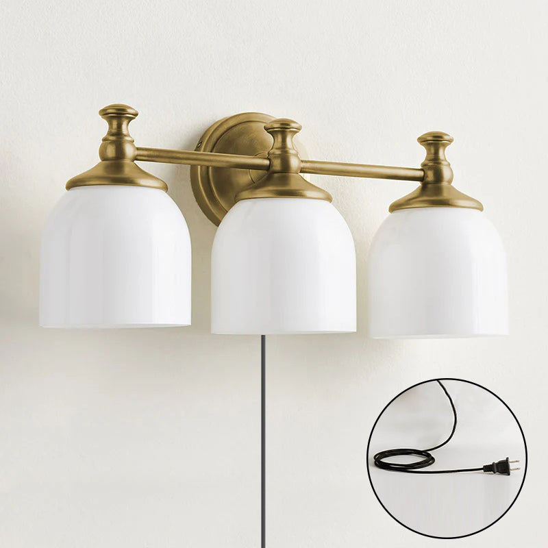 Celiaya Chart-Glas-Wandleuchte mit Stecker