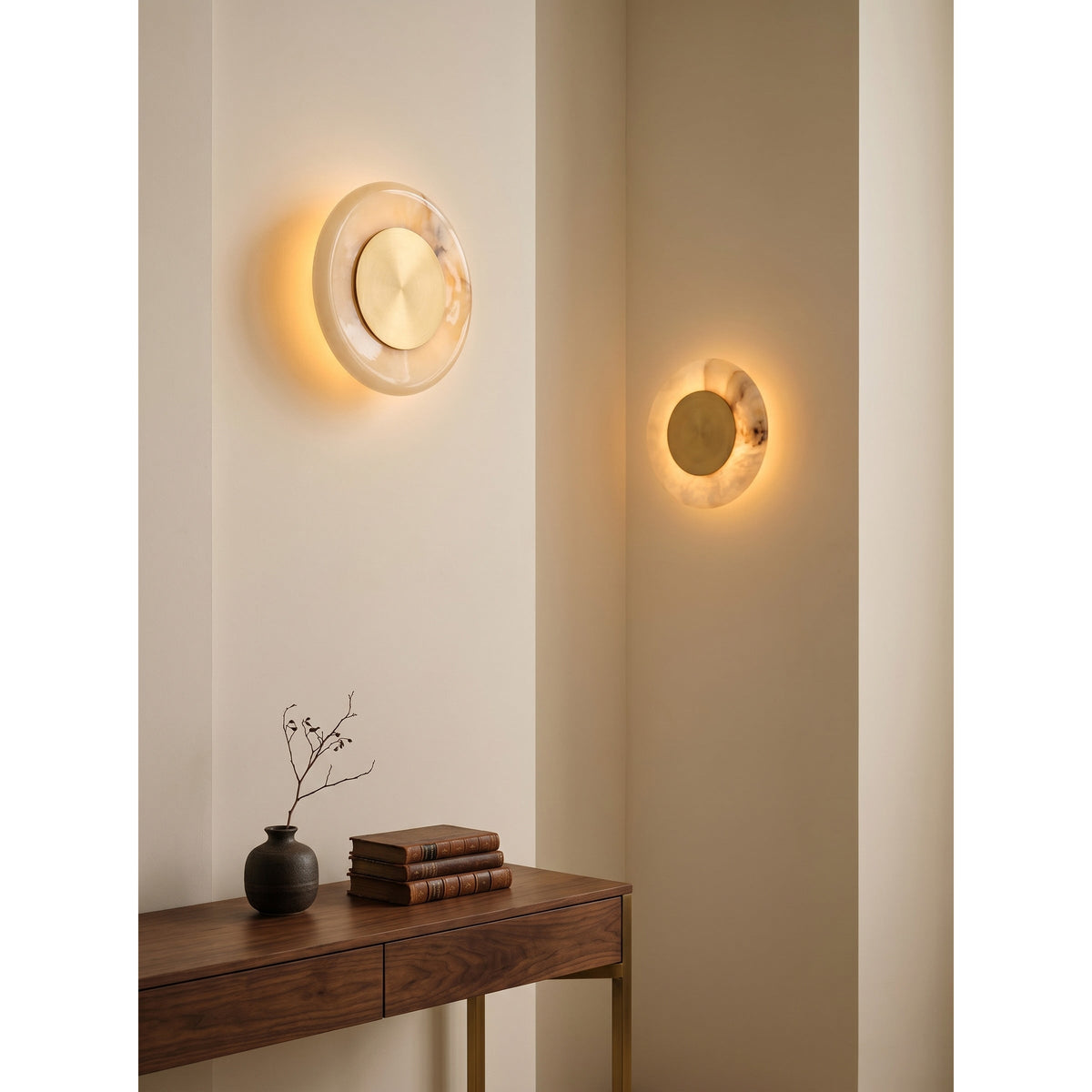 Noveren Wandleuchte Onyx &