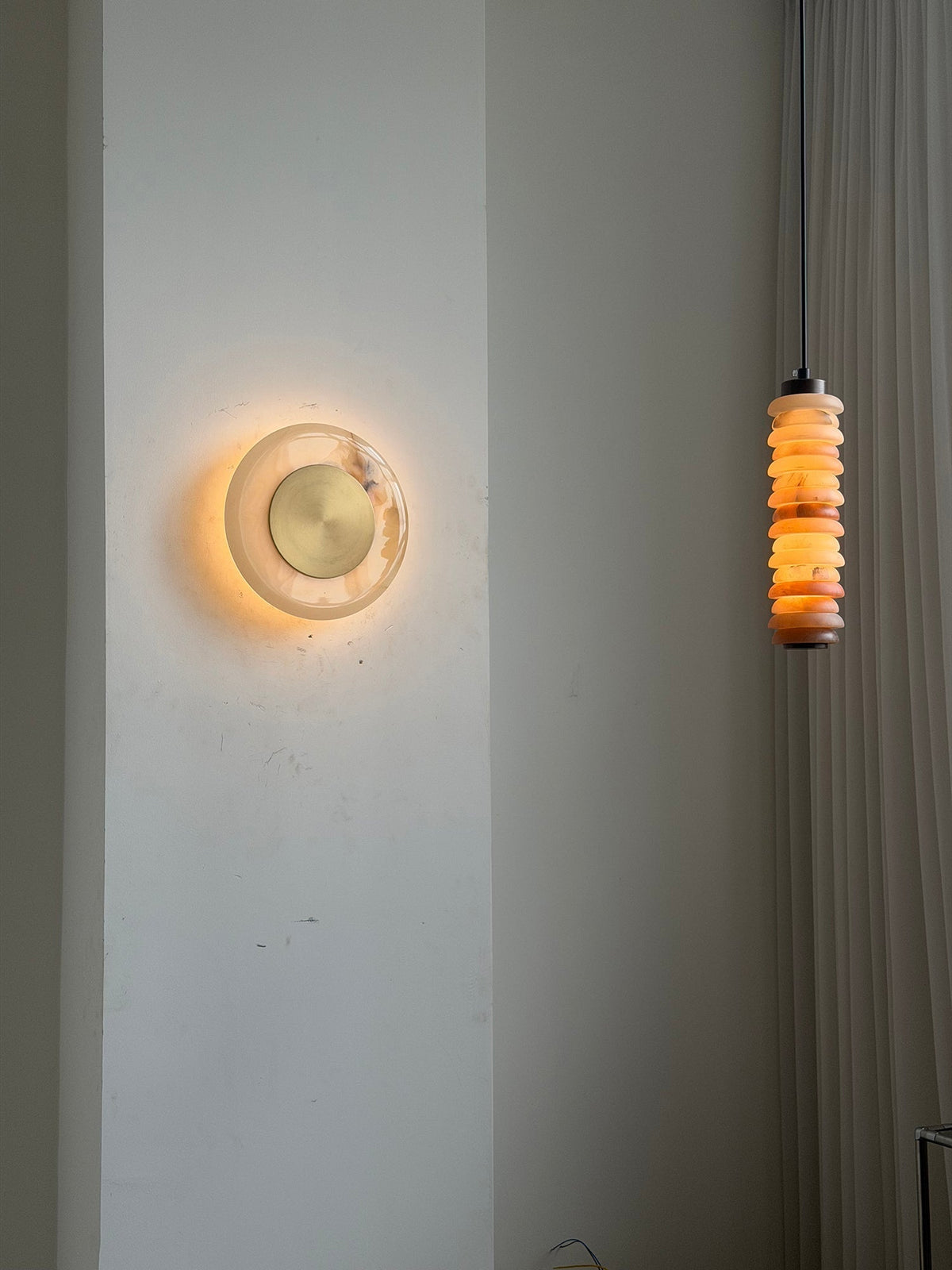Noveren Wandleuchte Onyx &