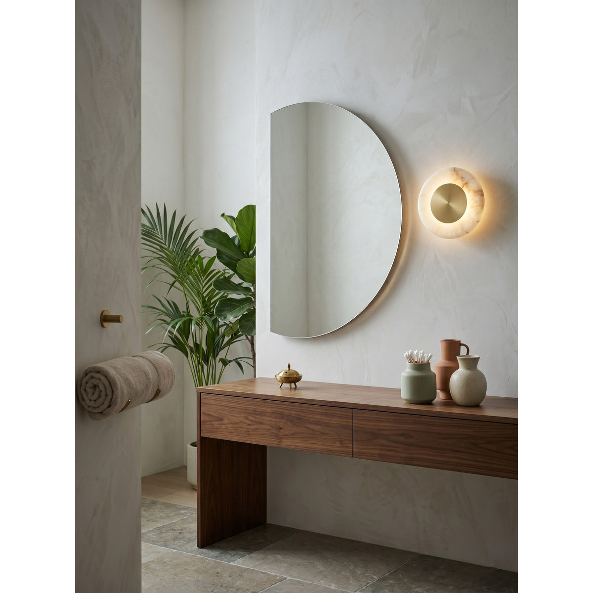 Noveren Wandleuchte Onyx &