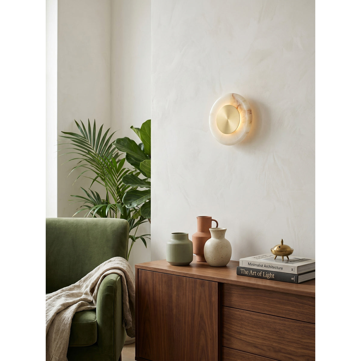 Noveren Wandleuchte Onyx &