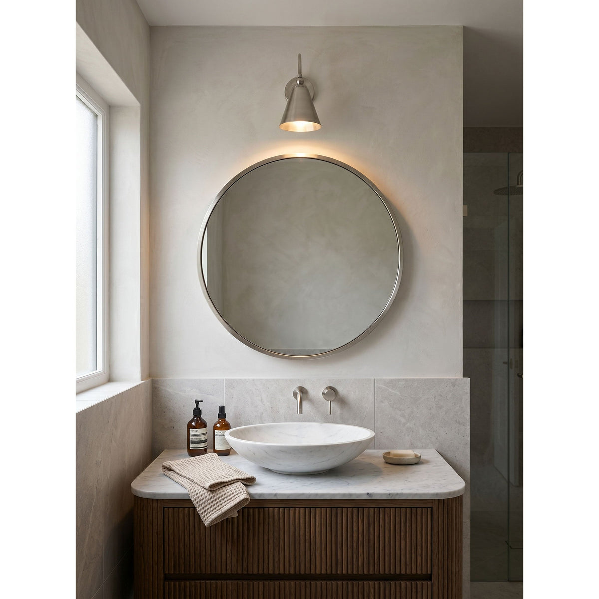 Forna Messing-Wandleuchte