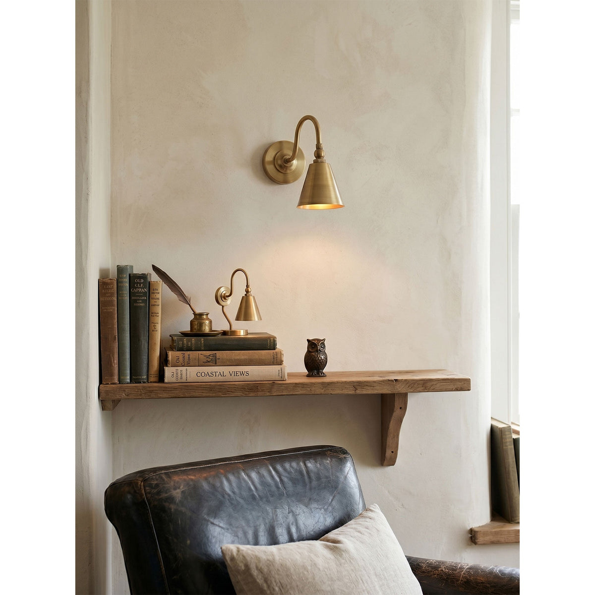 Forna Messing-Wandleuchte
