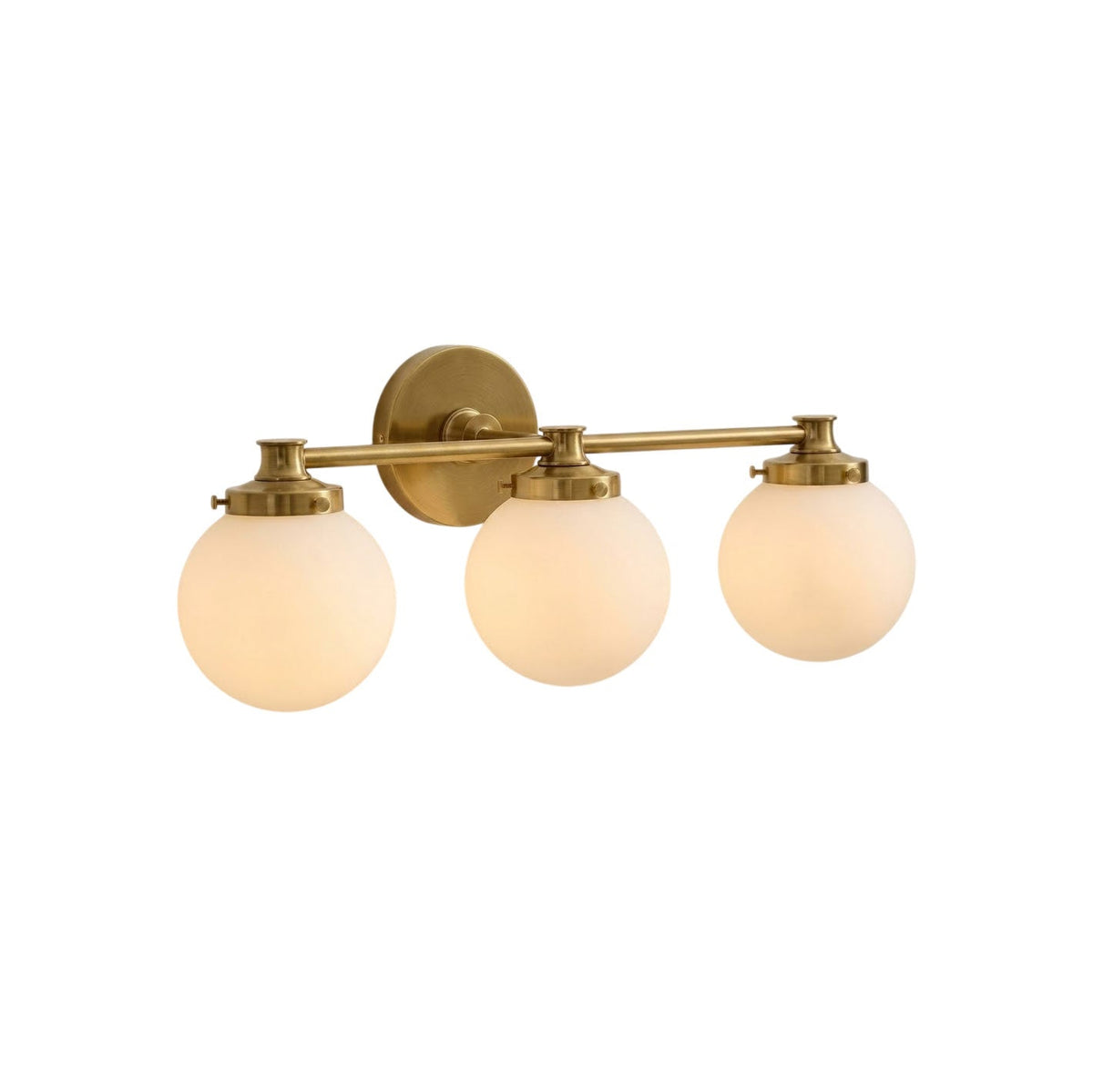 Hayes Wandleuchte aus Glas in Kugel