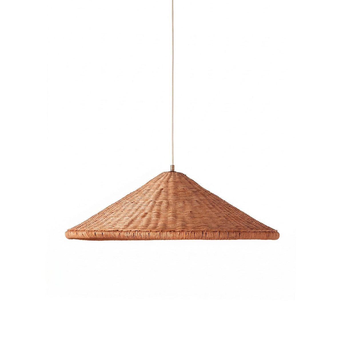 Kasbah Rattan konische Pendelleuchte