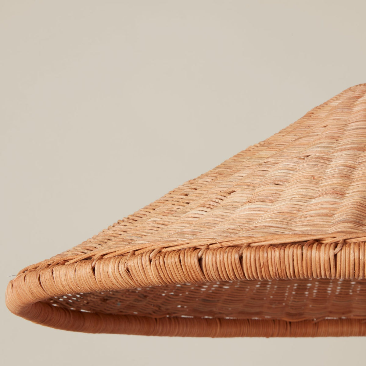 Kasbah Rattan konische Pendelleuchte