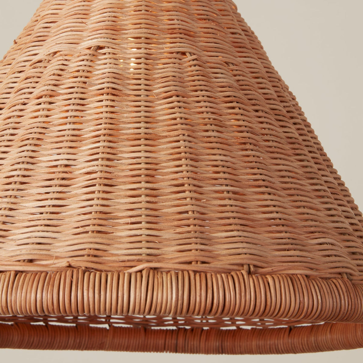 Kasbah Rattan konische Pendelleuchte