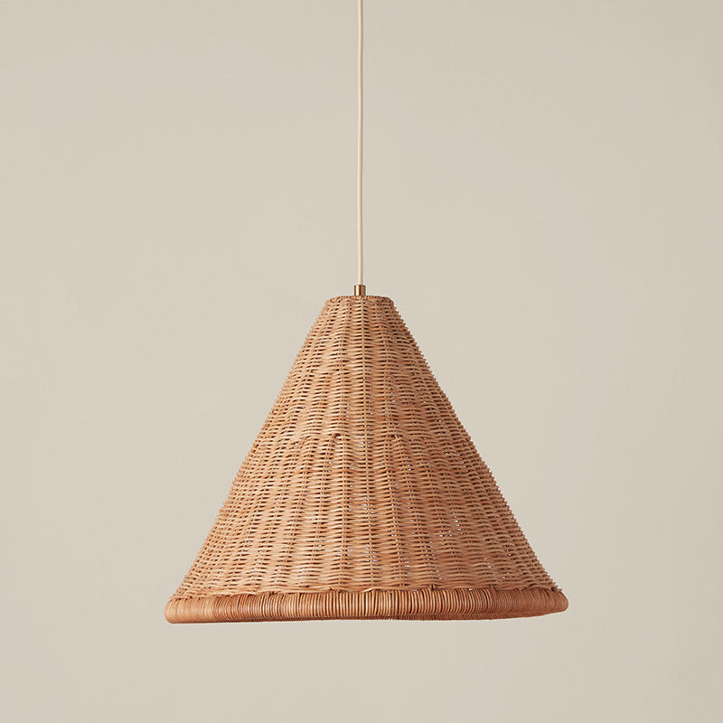 Kasbah Rattan konische Pendelleuchte