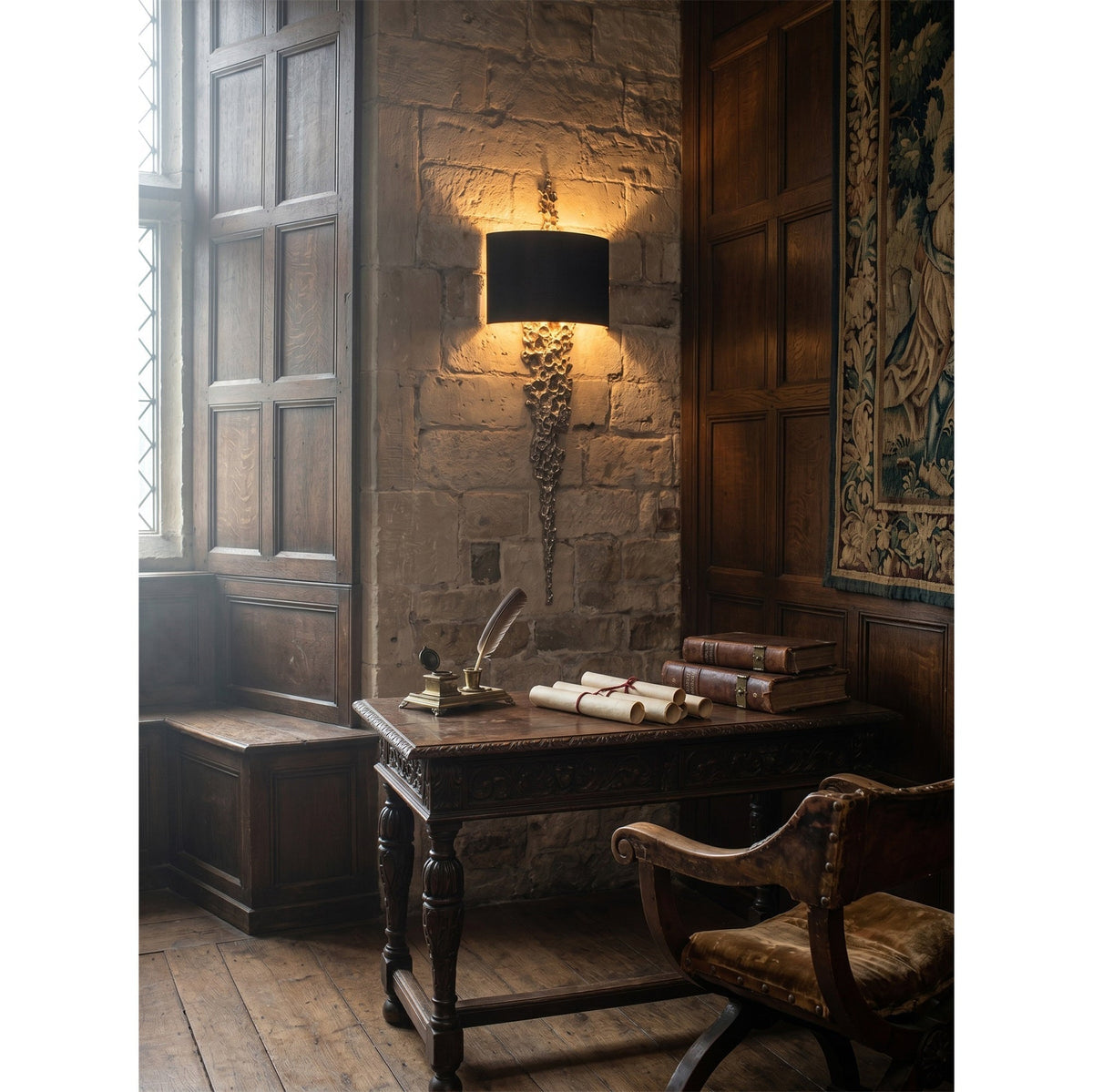 Nocthar Messing-Wandleuchte