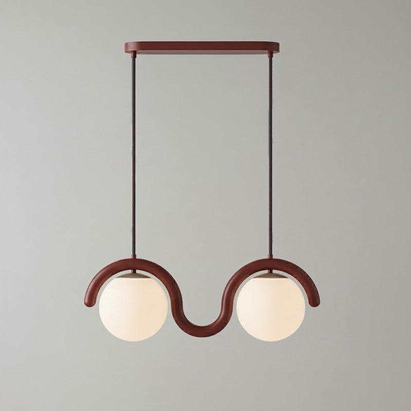 Elowis Linear Pendelleuchte mit Kugeln