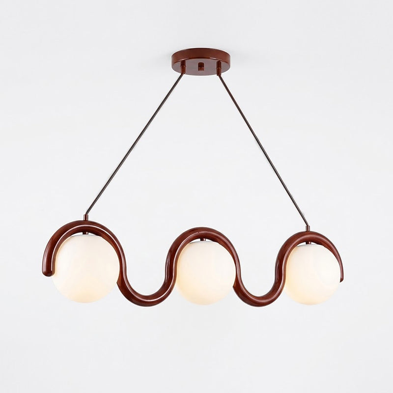 Elowis Linear Pendelleuchte mit Kugeln