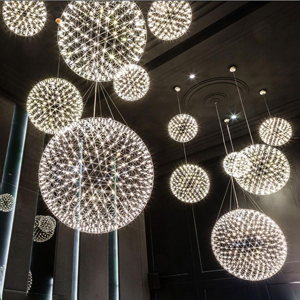 Delcourt Silber Spark Ball Pendelleuchte